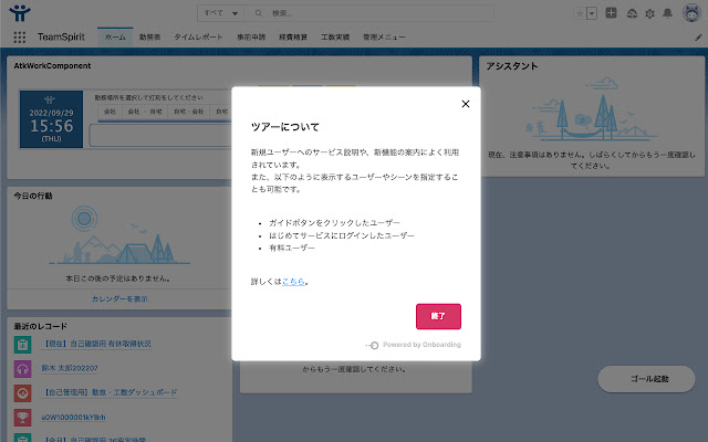 [dev] Onboarding Guide Viewer for TeamSpirit  from Chrome web store to be run with OffiDocs Chromium online